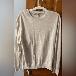 Calvin Klein Crewneck Sweater in Light Beige